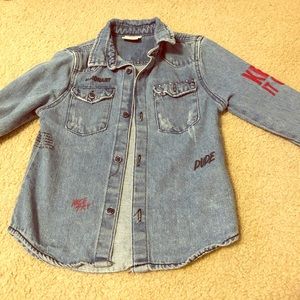 Zara boys denim shirt